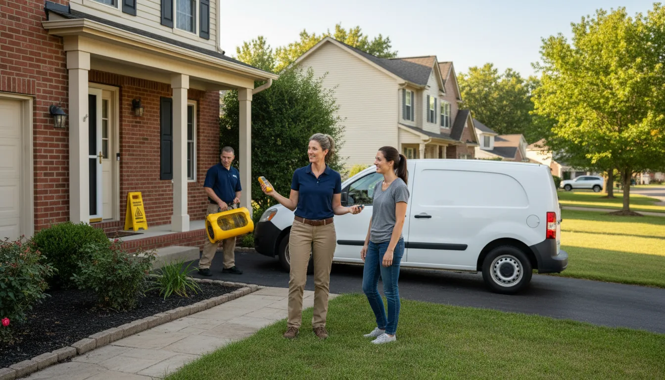 Residential water damage restoration in Northbrook, IL